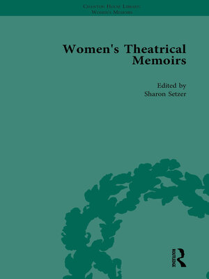 cover image of Women's Theatrical Memoirs, Part I Vol 1